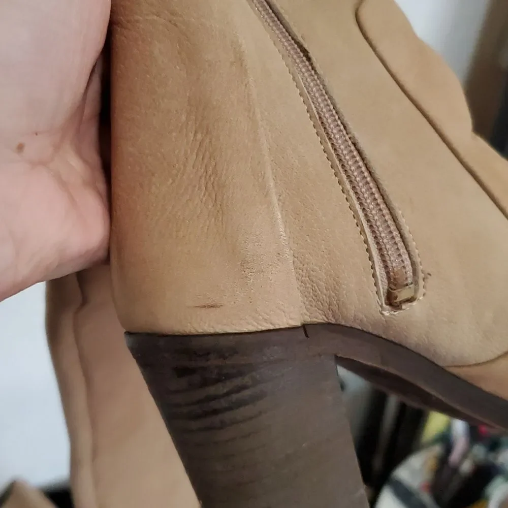 Free People Over The Knee Nubuck Leather Boots Made in Bolivia Size 36 or 5.5